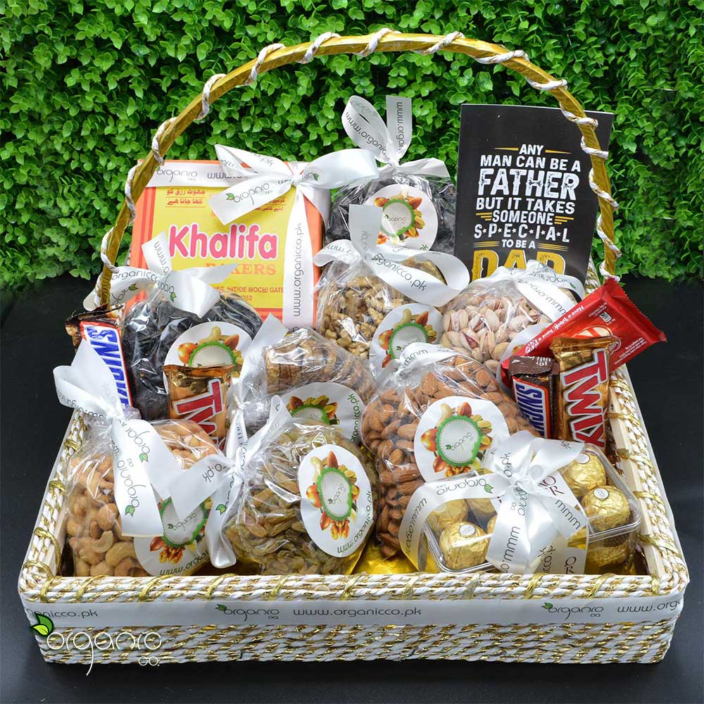 Father's Care Package Basket - Organic Co