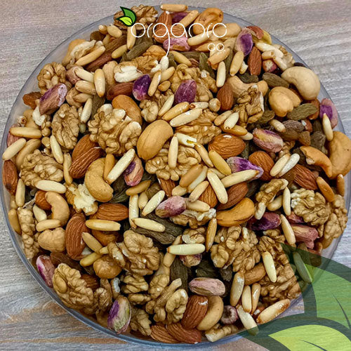 Royal Trail Mix (With Pine Nuts/Chilgoza) - Organic Co