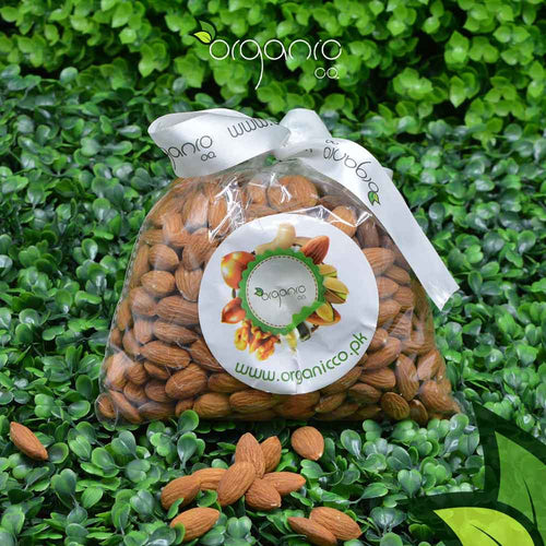 American Almonds (Large Badaam Unshelled) - Organic Co